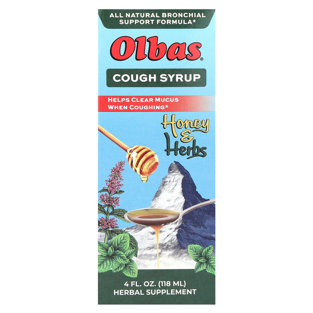 Olbas, Cough Syrup, Honey & Herbs, 4 fl oz (118 ml)
