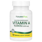 NaturesPlus, Water-Dispersible Vitamin A, 10,000 IU (3,000 mcg), 90 Tablets