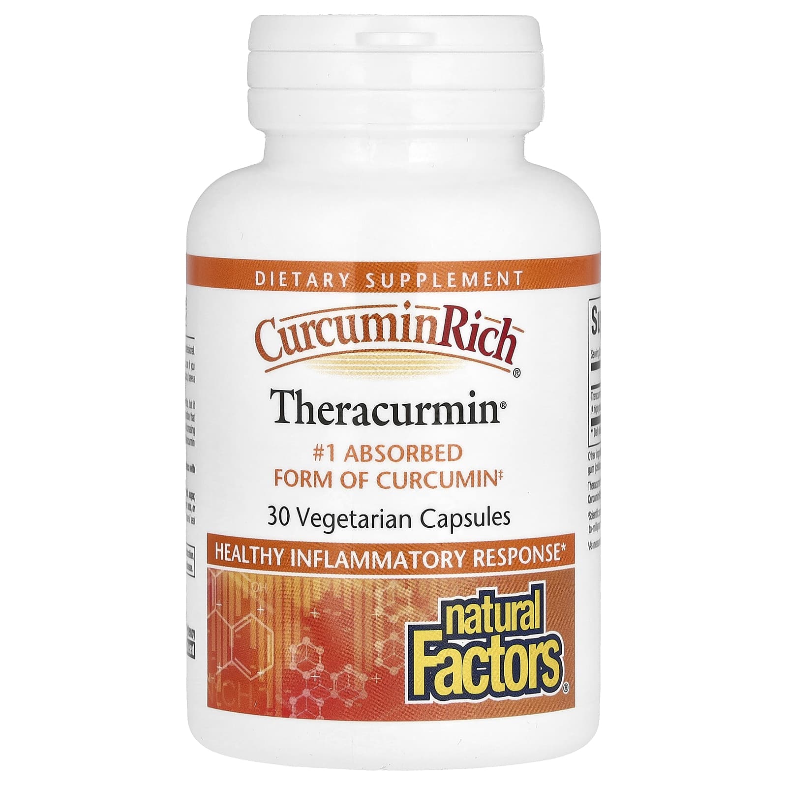 Natural Factors, CurcuminRich, Theracurmin, 30 mg, 30 Vegetarian Capsules