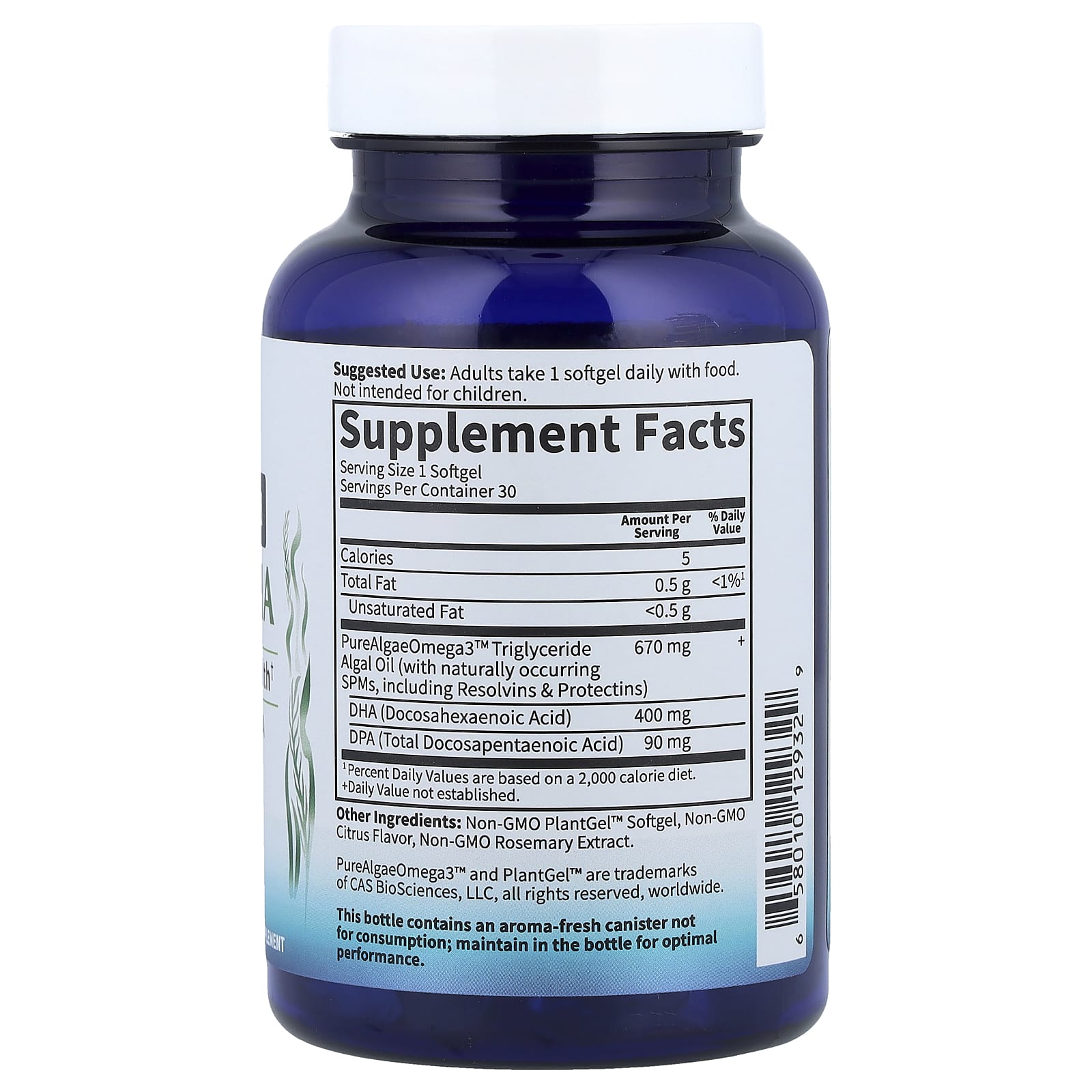 Garden of Life, Dr. Formulated Vegan DHA Plus DPA, 30 Softgels