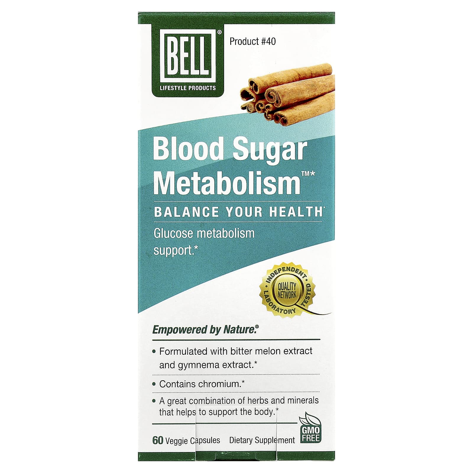 Bell Lifestyle, Blood Sugar Metabolism™, 60 Veggie Capsules