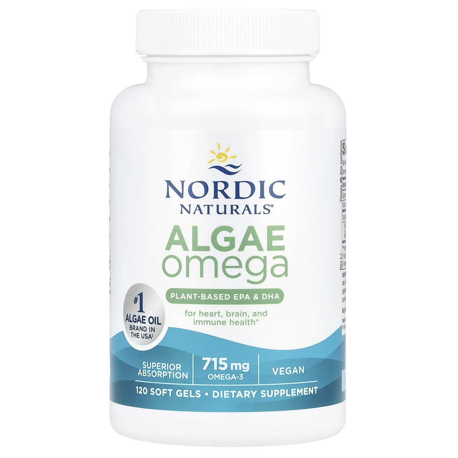Nordic Naturals, Algae Omega, 120 Soft Gels (357.5 mg per Softgel)