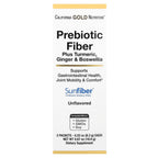 California Gold Nutrition, Prebiotic Fiber Plus Turmeric Extract, Organic Ginger Extract and Boswellia Extract , 3 Packets, 0.22 oz (6.3 g) Each