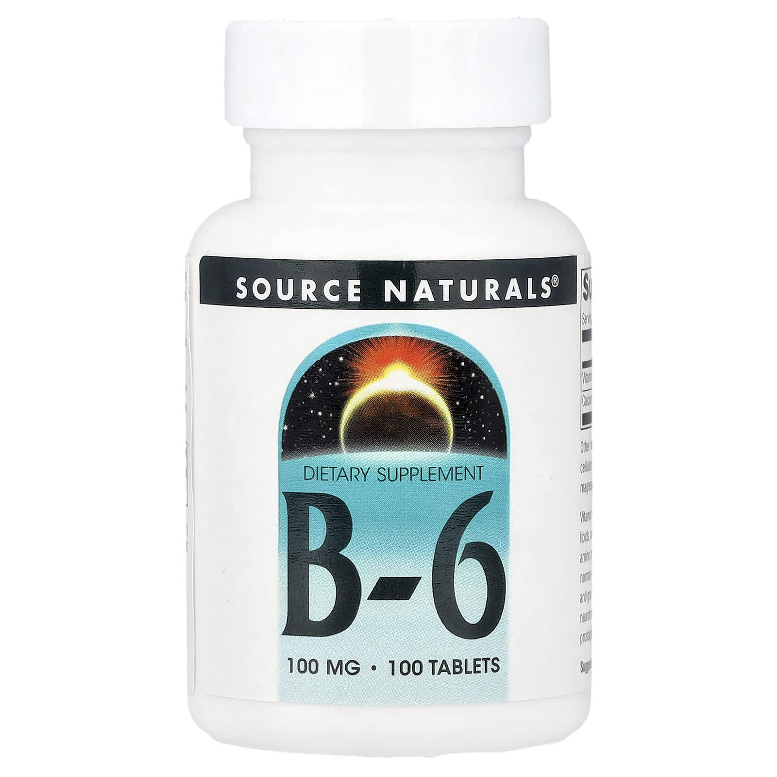 Source Naturals, B-6, 100 Tablets