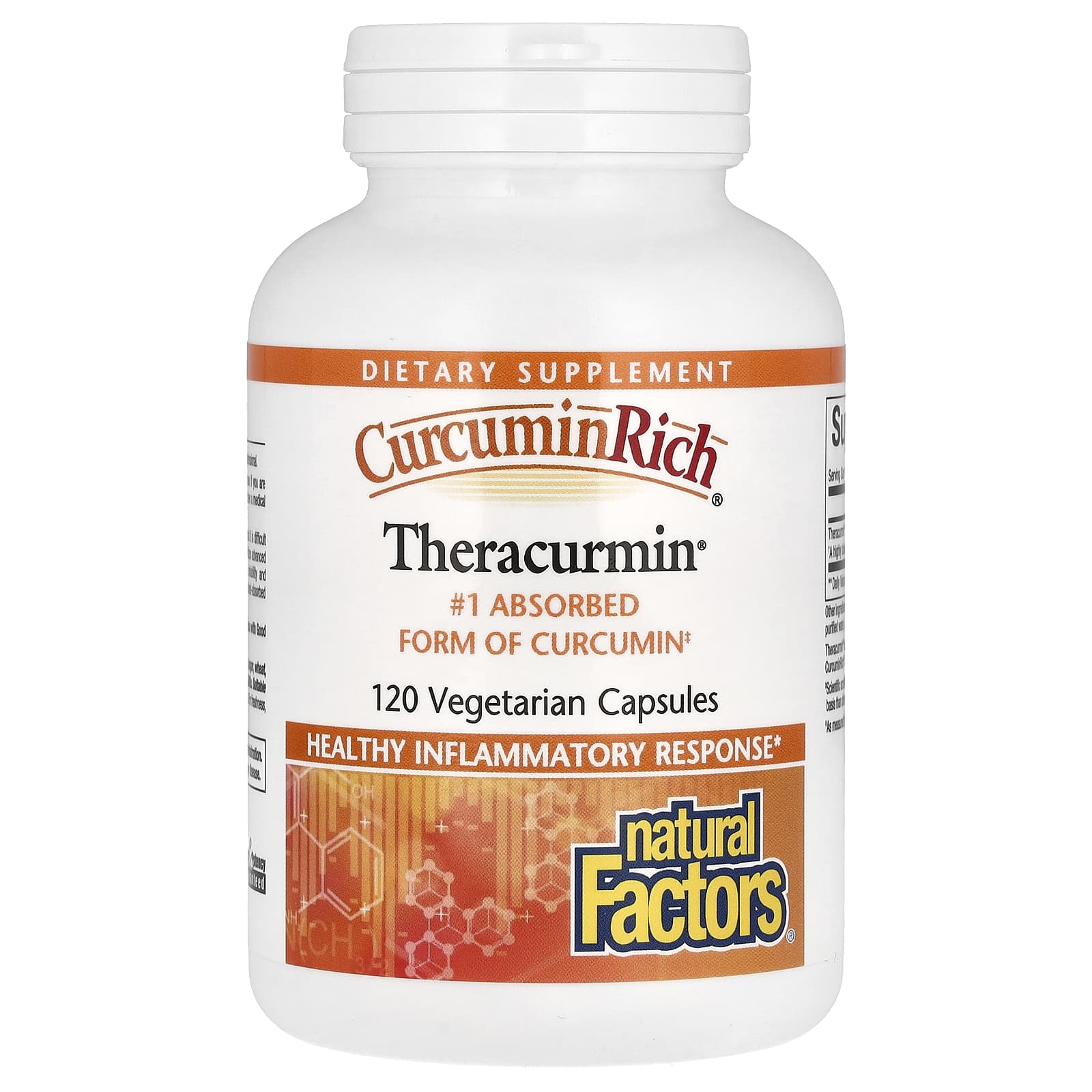 Natural Factors, CurcuminRich, Theracurmin, 30 mg, 120 Vegetarian Capsules