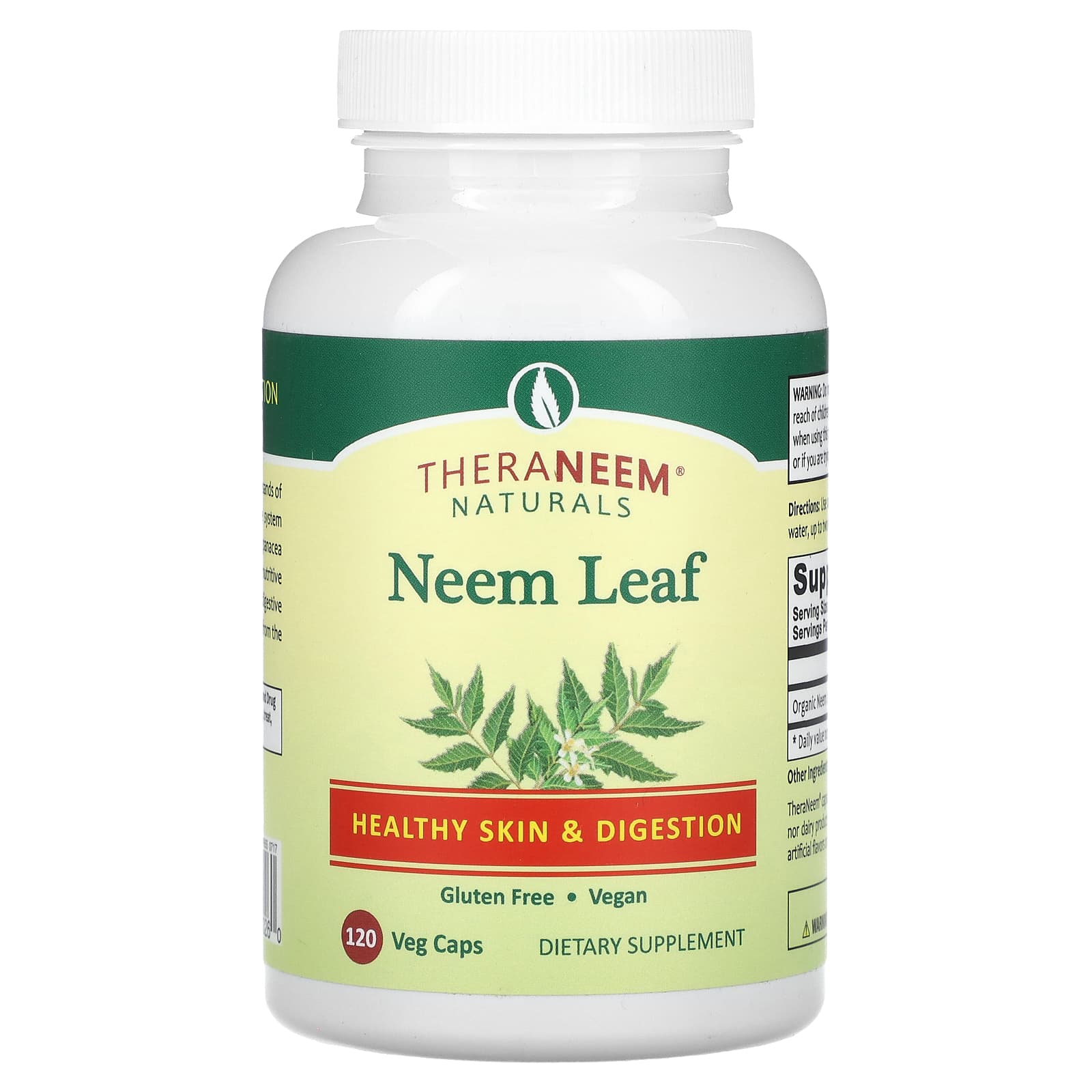 Organix South, TheraNeem Naturals, Neem Leaf, 480 mg, 120 Veg Caps