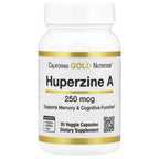 California Gold Nutrition, Huperzine A, 250 mcg, 30 Veggie Capsules