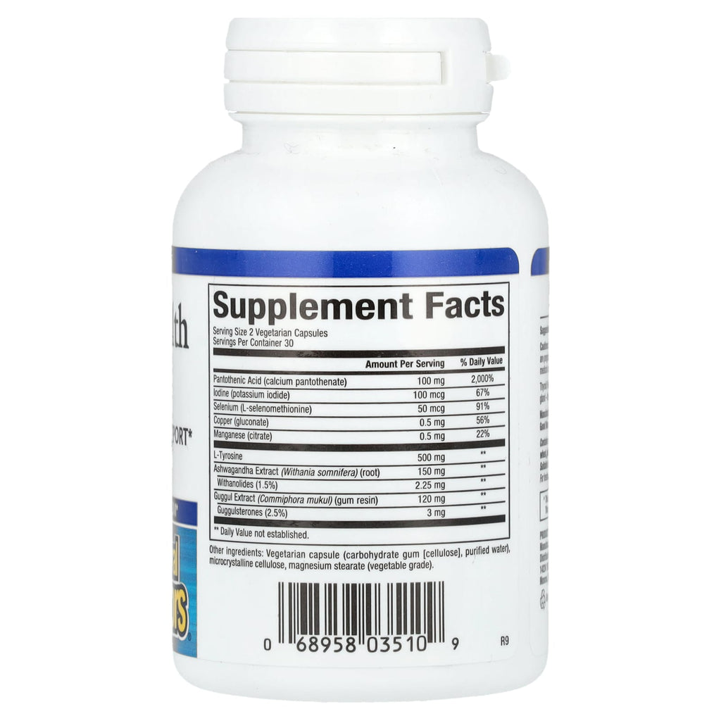 Natural Factors, Thyroid Health Formula, 60 Vegetarian Capsules
