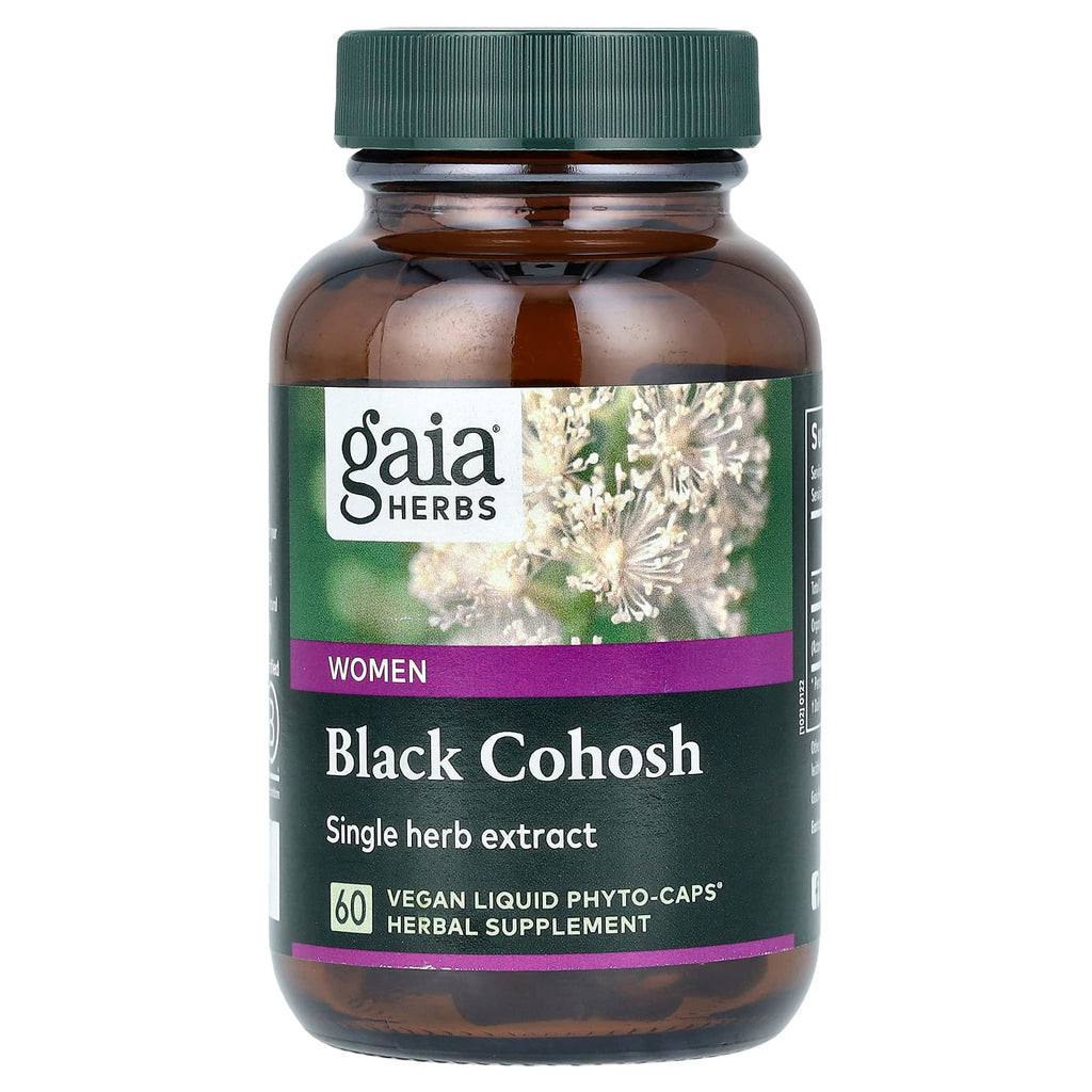 Gaia Herbs, Women, Black Cohosh, 60 Vegan Liquid Phyto-Caps (400 mg per Capsule)