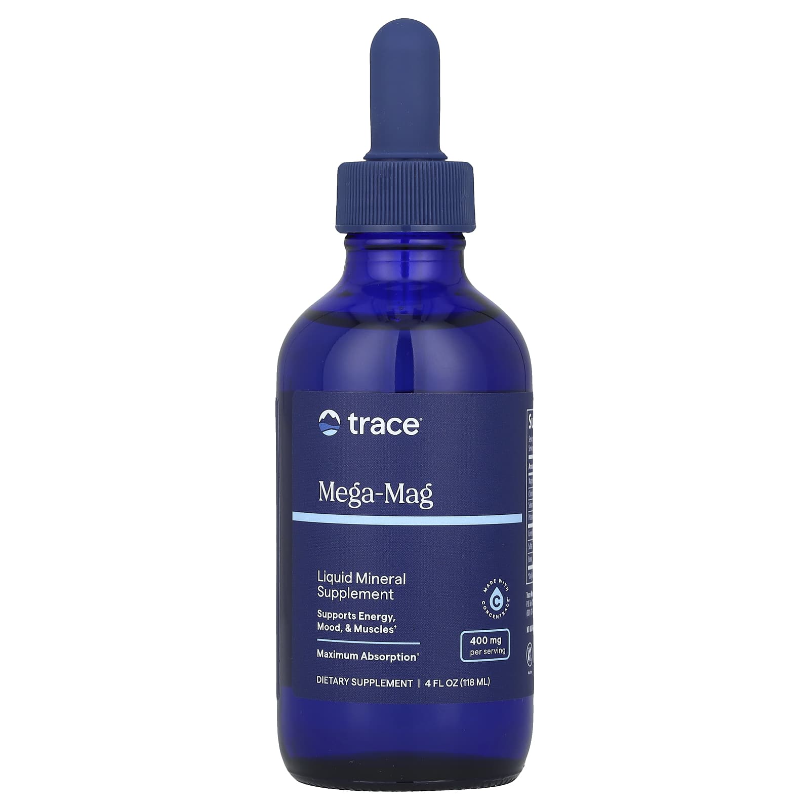 Trace, Mega-Mag, 400 mg, 4 fl oz (118 ml)