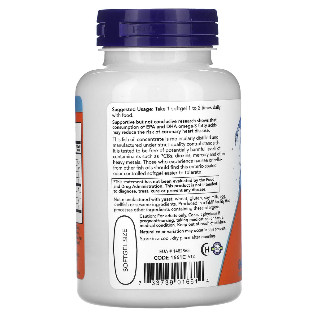NOW Foods, Ultra Omega-3 Fish Oil, 90 Softgels