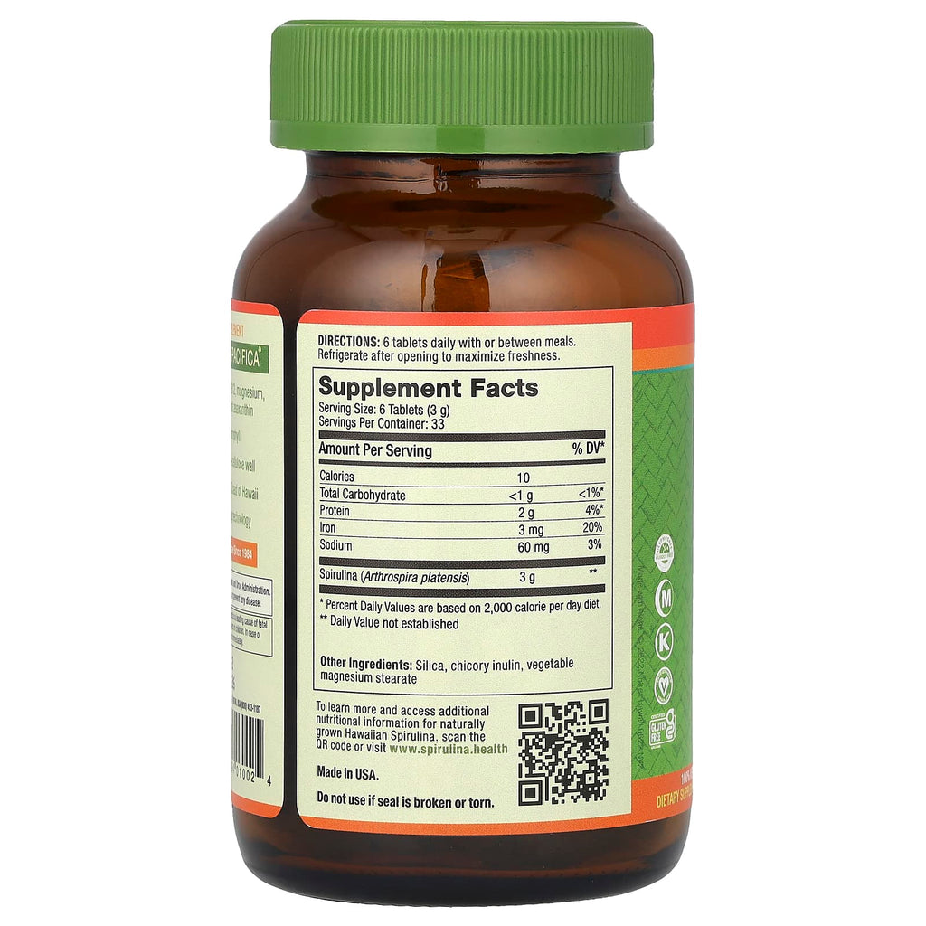 Nutrex Hawaii, Pure Hawaiian Spirulina®, 500 mg, 200 Tablets