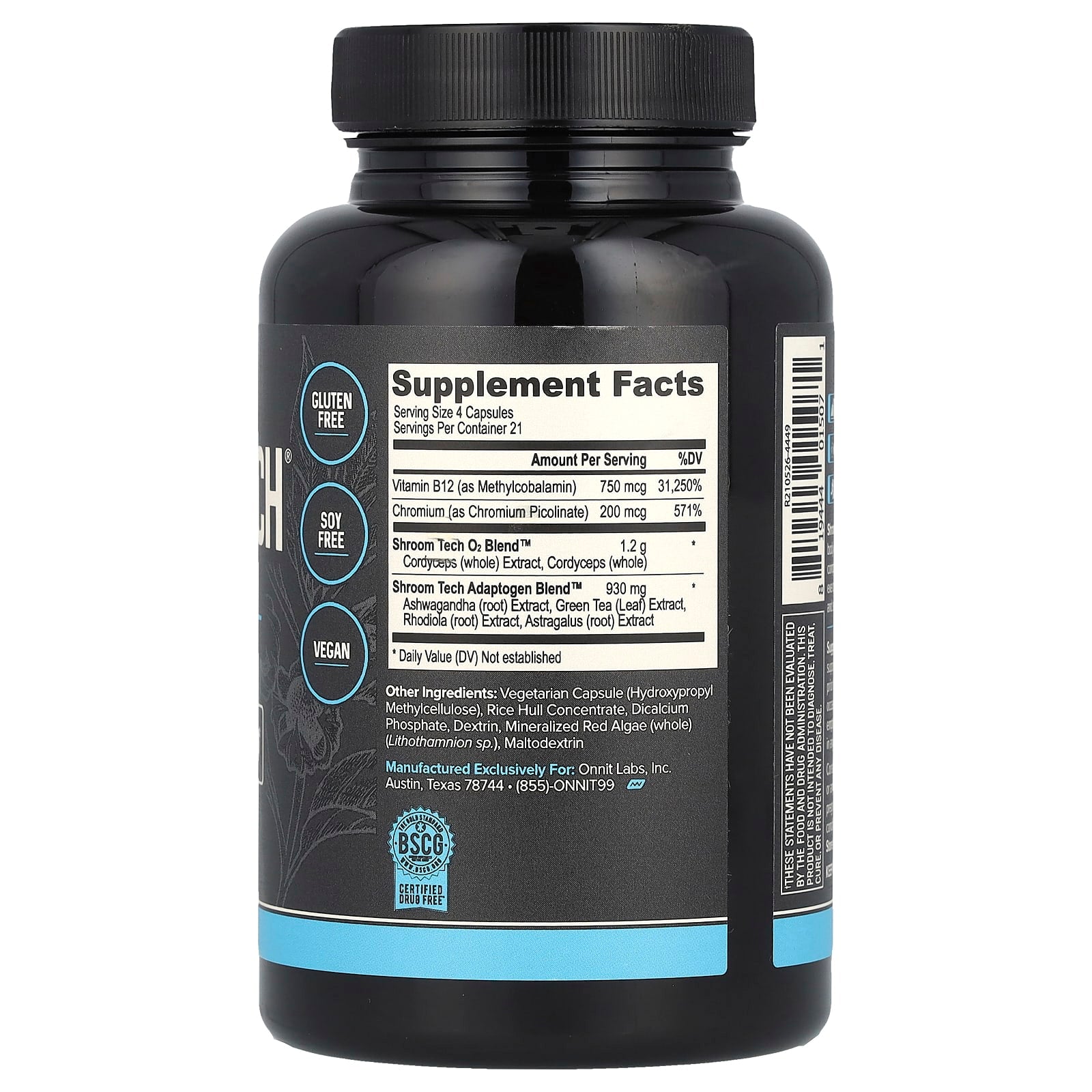 Onnit, Shroom Tech® Sport, 84 Capsules
