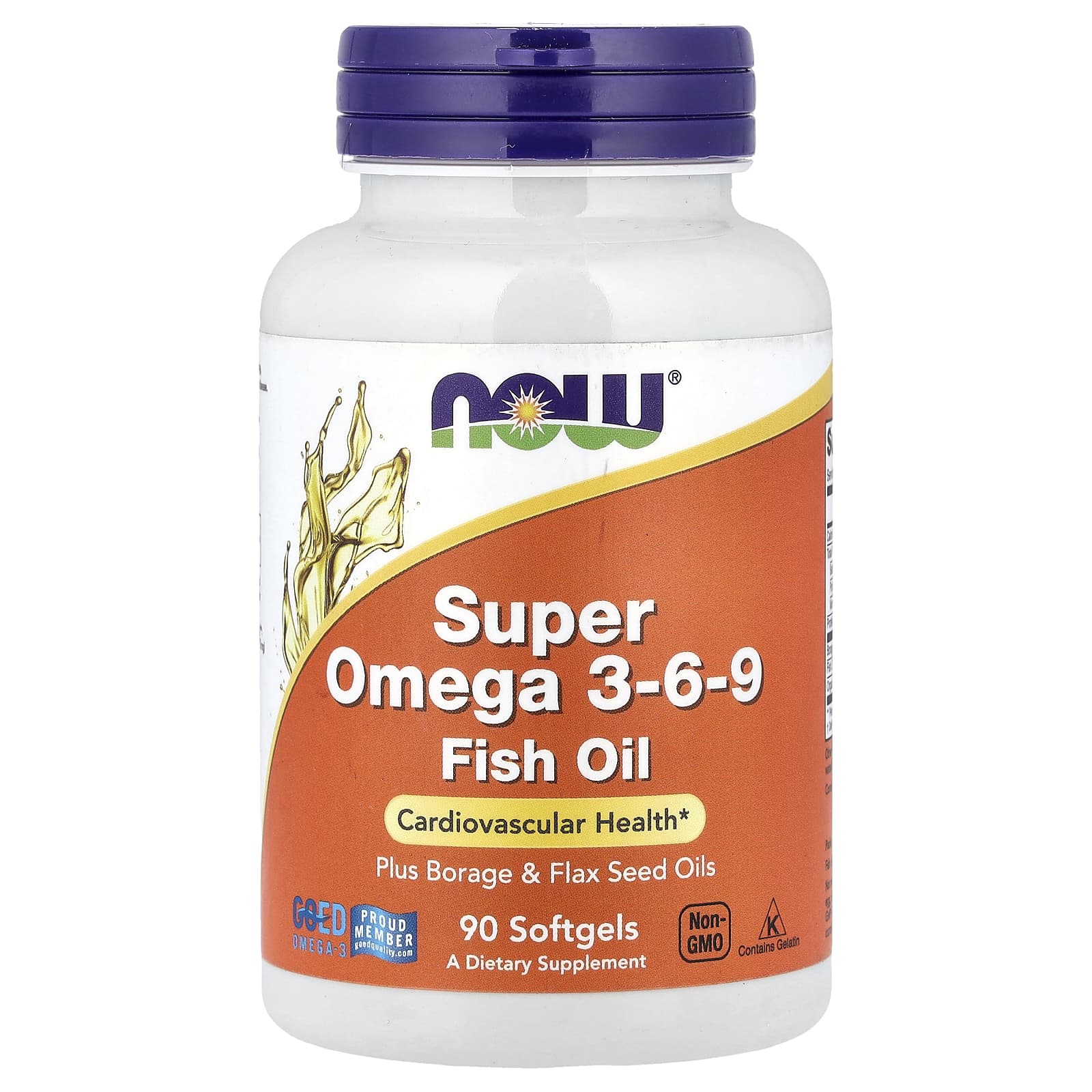 NOW Foods, Super Omega 3-6-9 Fish Oil, 90 Softgels