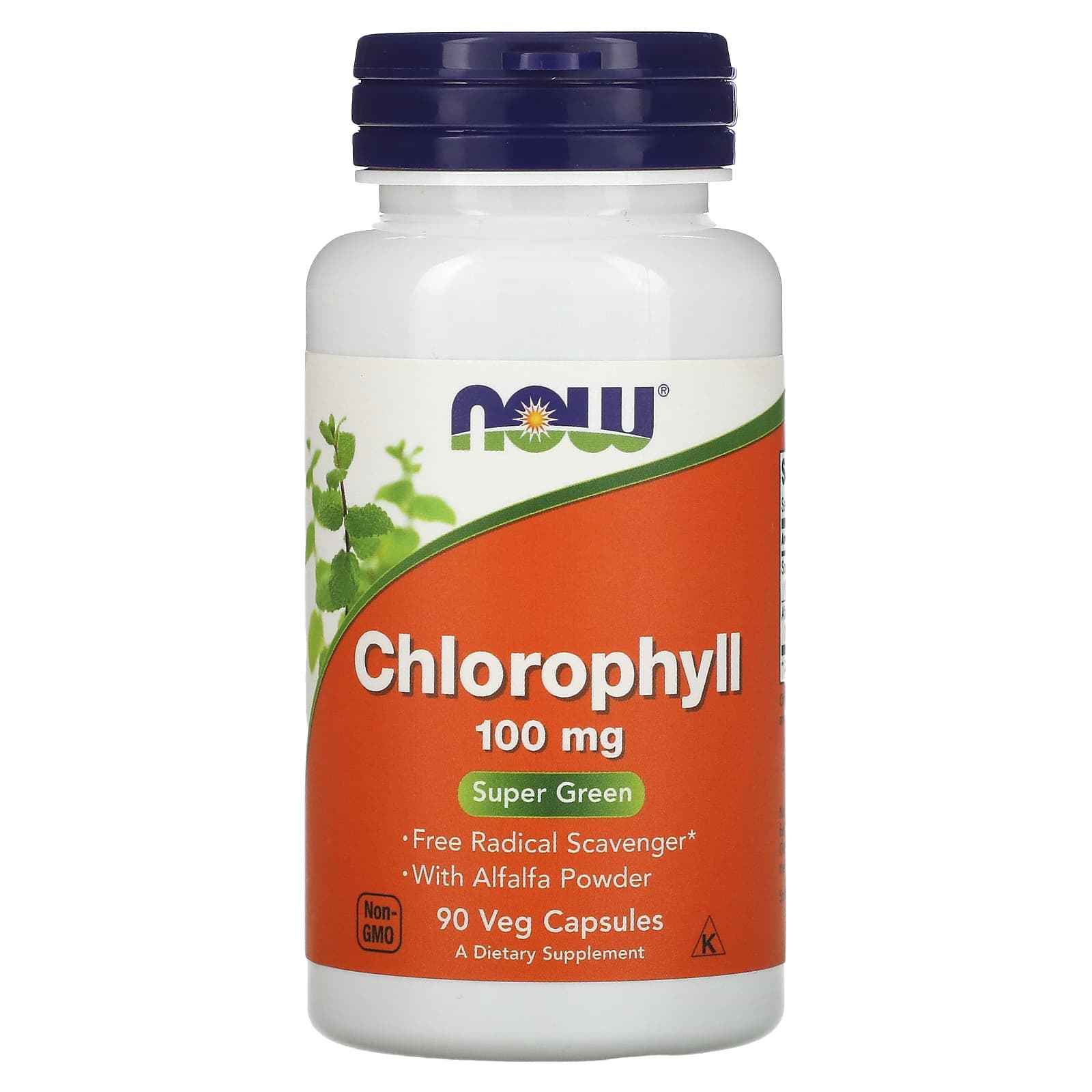 NOW Foods, Chlorophyll, 100 mg, 90 Veg Capsules
