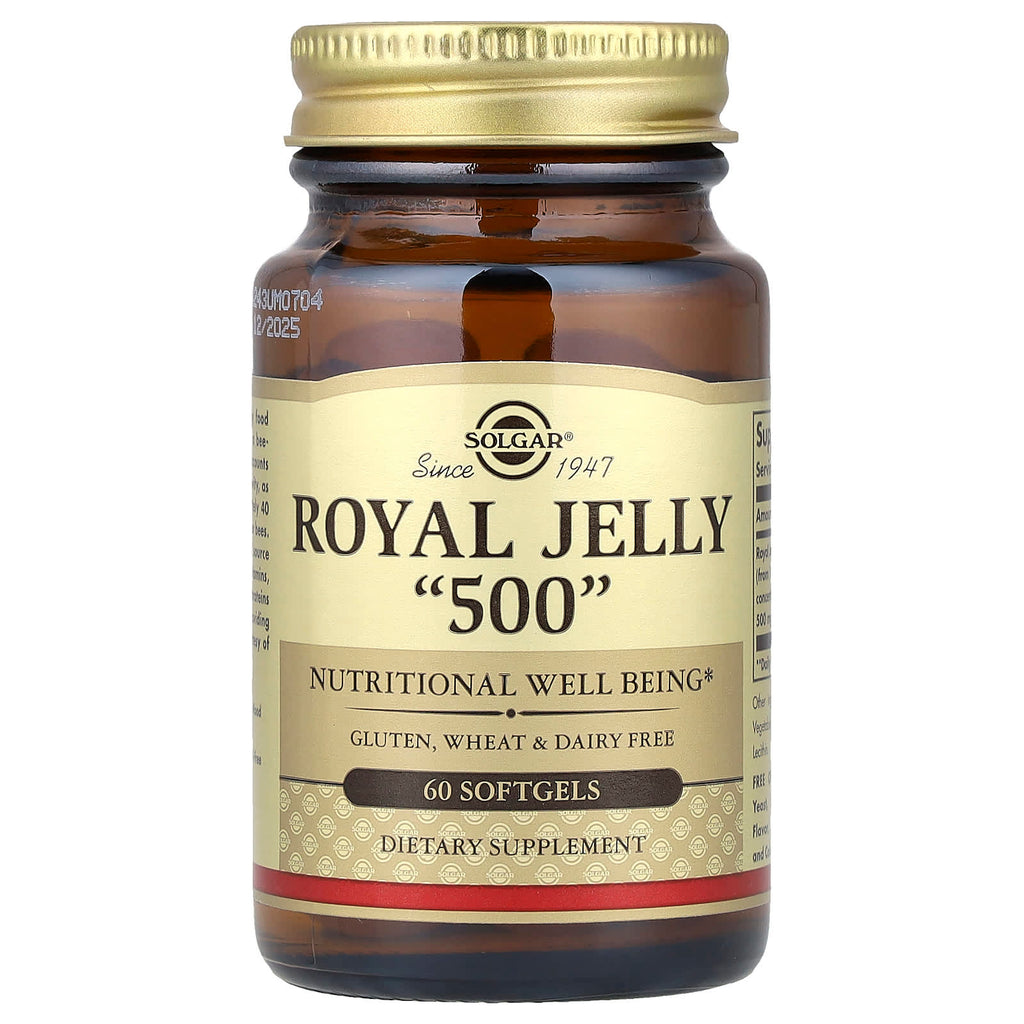 Solgar, Royal Jelly "500", 60 Softgels (500 mg per Softgel)