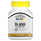 21st Century, B-100 Complex, Prolonged Release, 60 Tablets