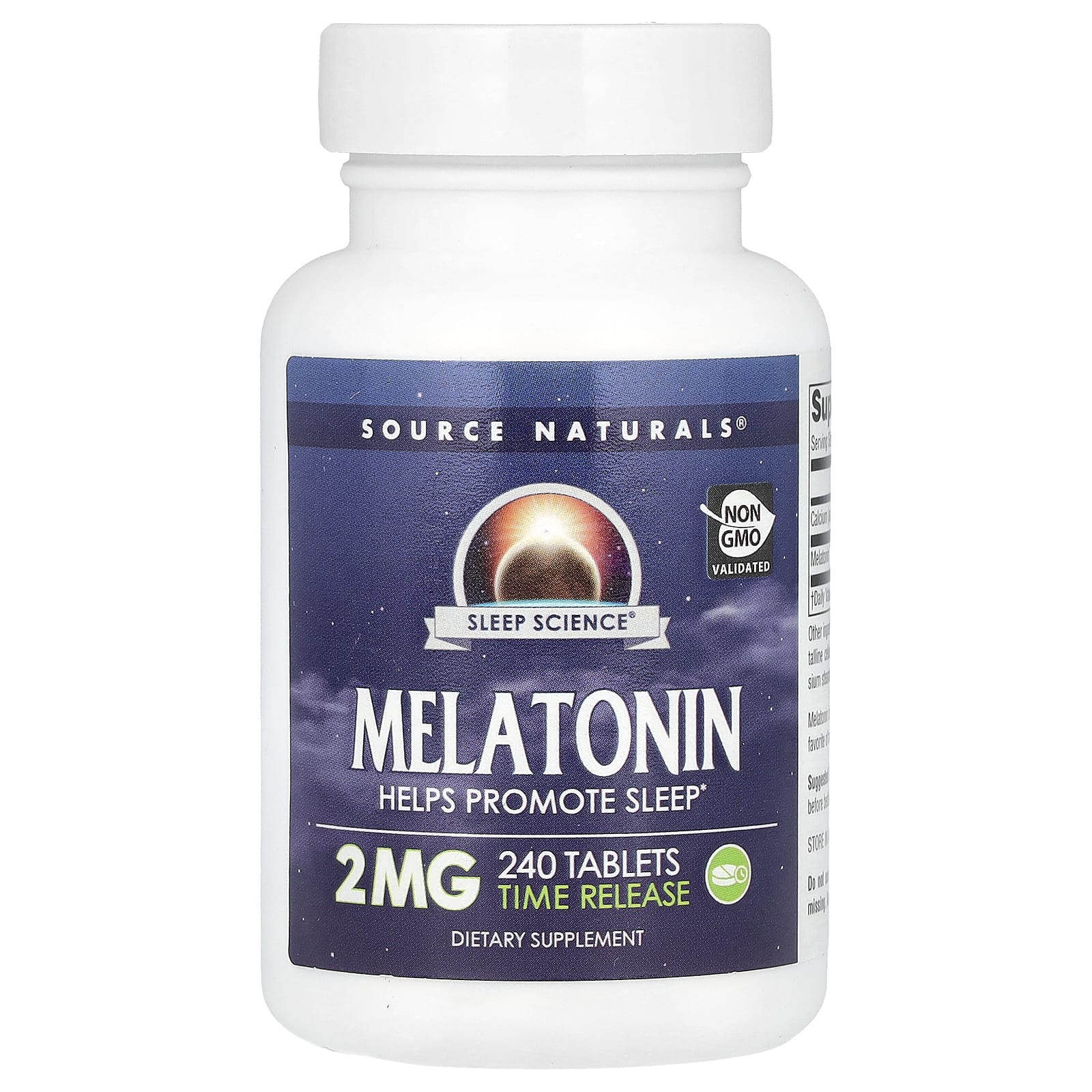 Source Naturals, Melatonin, Time Release, 2 mg, 240 Tablets