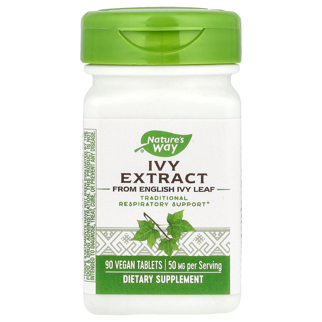 Nature's Way, Ivy Extract, 90 Vegan Tablets (25 mg per Tablet)