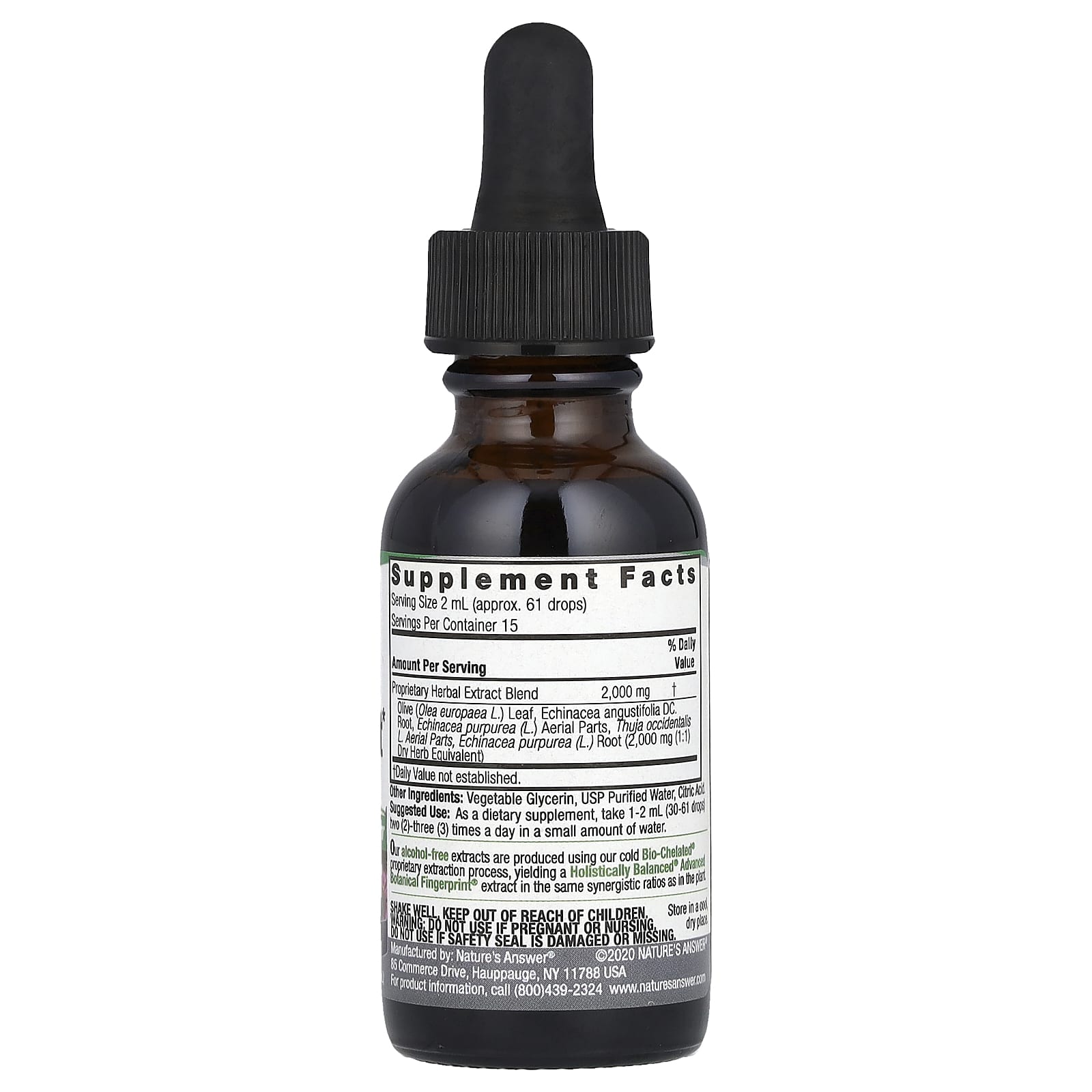 Nature's Answer, Immune Boost Herbal Blend, Alcohol-Free, 2,000 mg , 1 fl oz (30 ml)