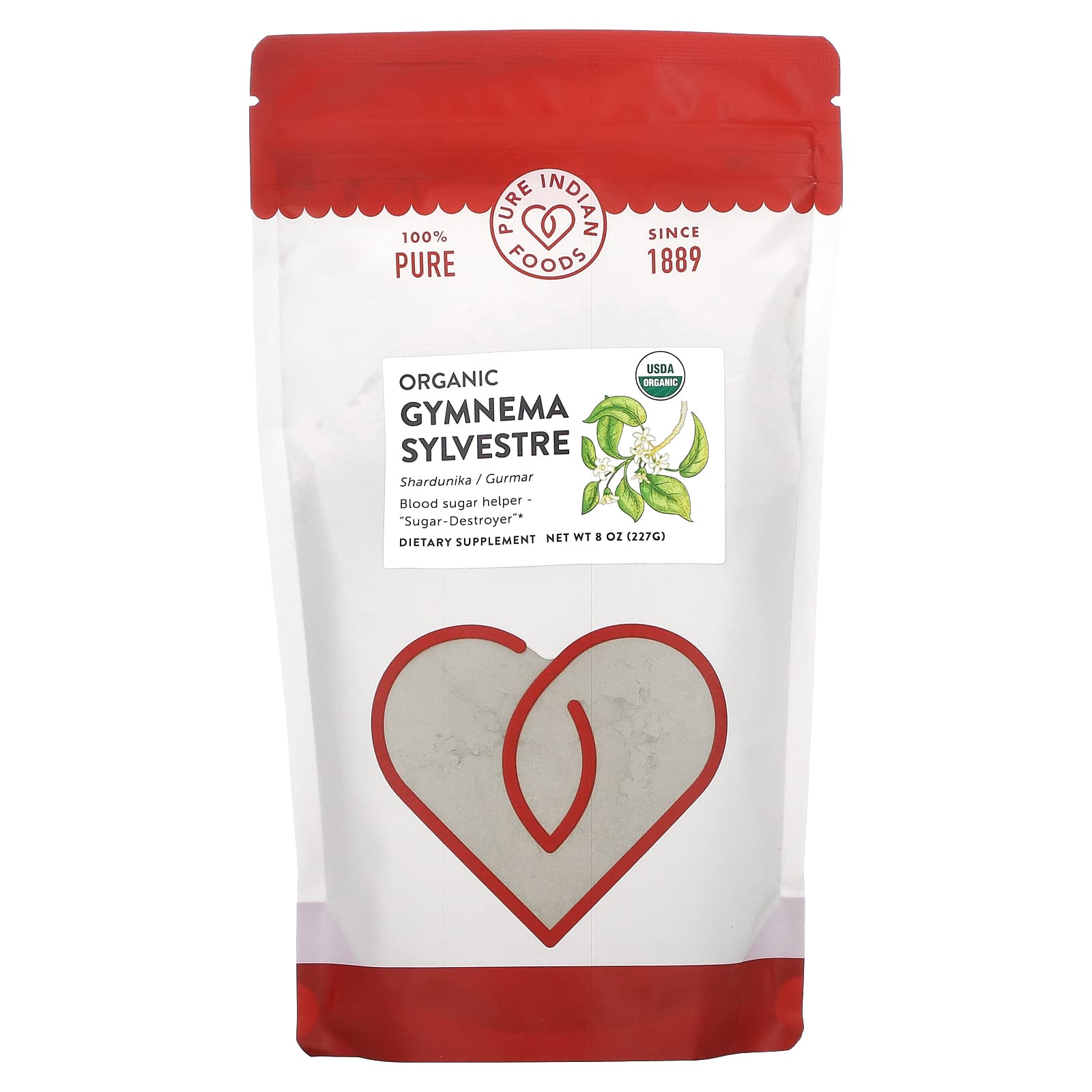 Pure Indian Foods, Organic Gymnema Sylvestre, 8 oz (227 g)