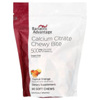 Bariatric Advantage, Calcium Citrate Chewy Bite, Sugar Free, Tropical Orange, 90 Soft Chews