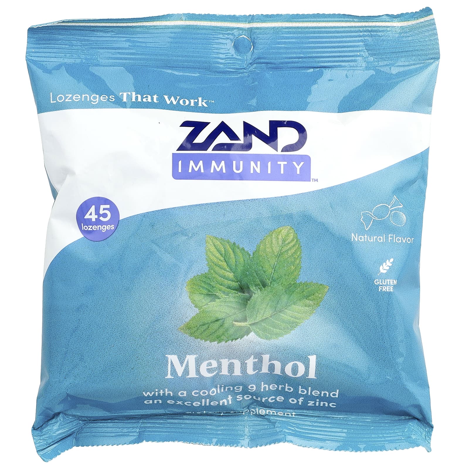 Zand, Immunity™, Menthol Lozenges, 45 Lozenges