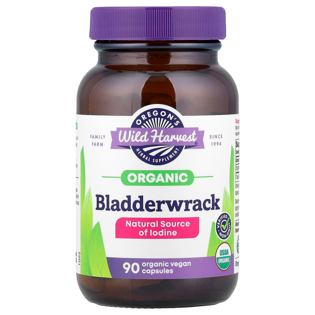 Oregon's Wild Harvest, Organic Bladderwrack, 600 mg, 90 Organic Vegan Capsules