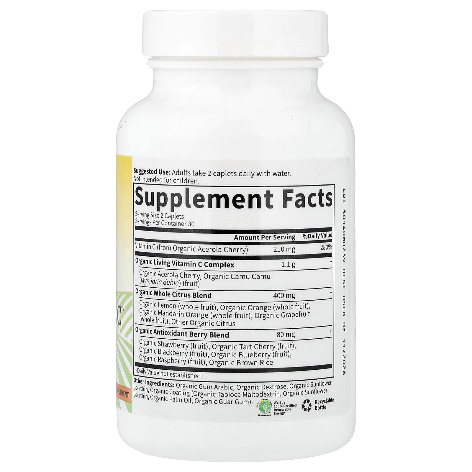 Garden of Life, Living Vitamin C™, 60 Vegetarian Caplets