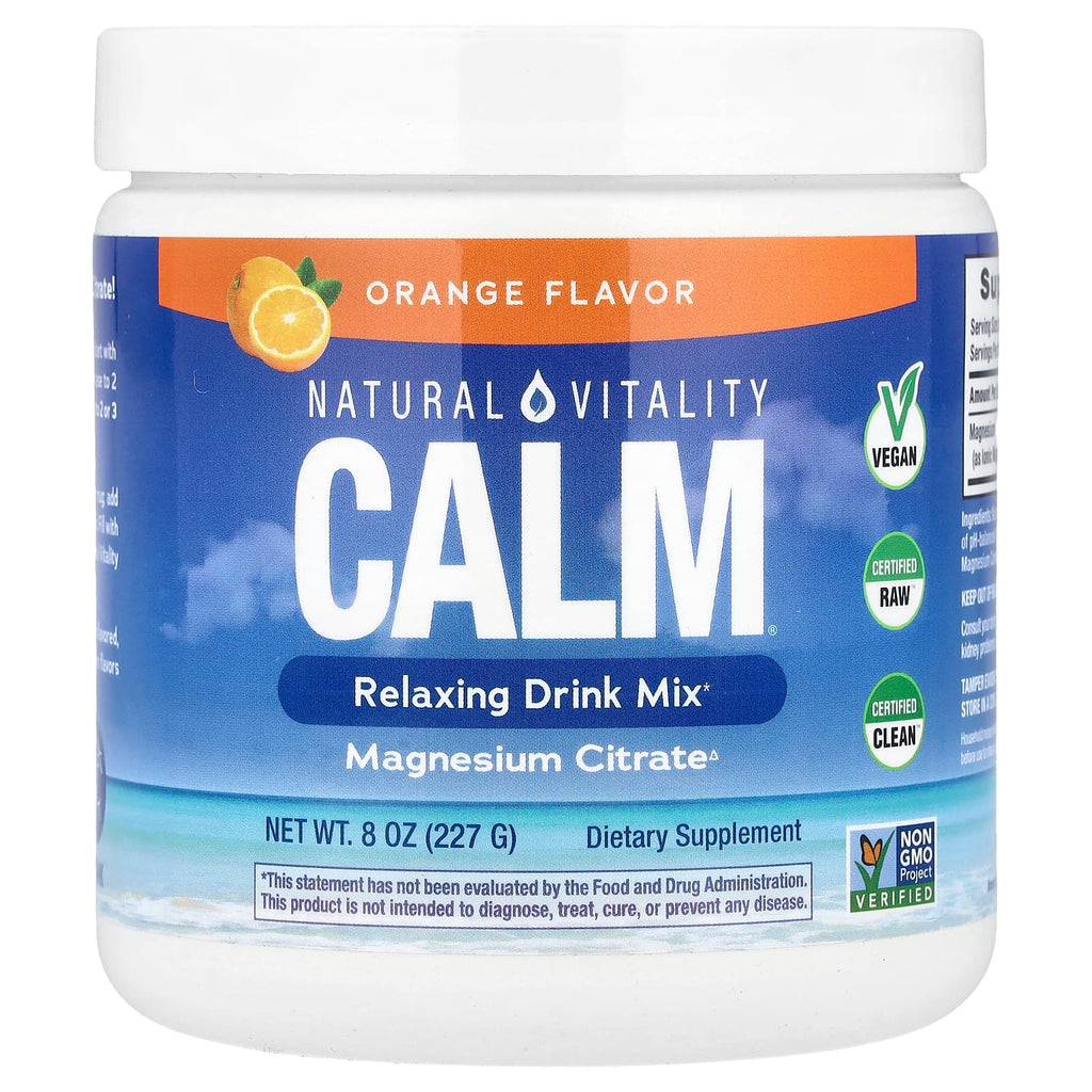 Natural Vitality, CALM®, Relaxing Drink Mix, Orange, 8 oz (227 g)