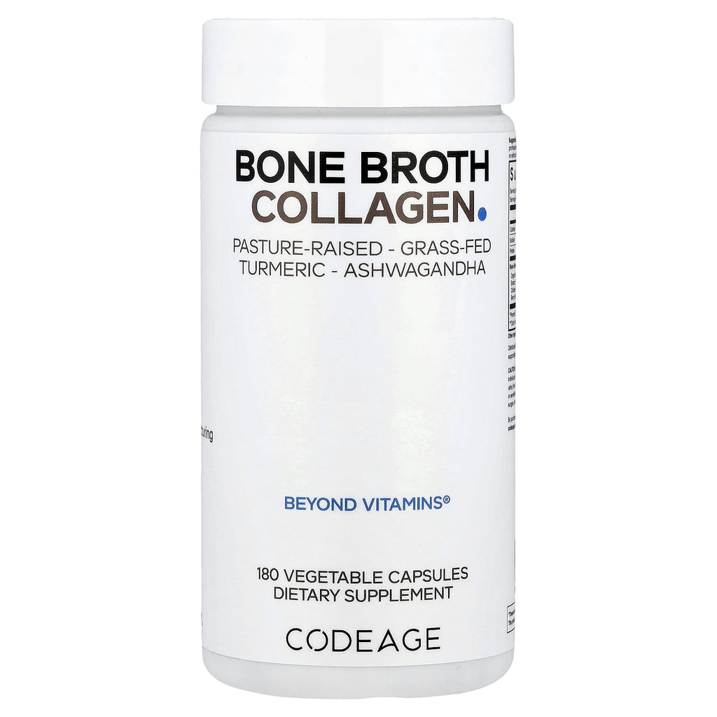 Codeage, Bone Broth Collagen, 180 Vegetable Capsules