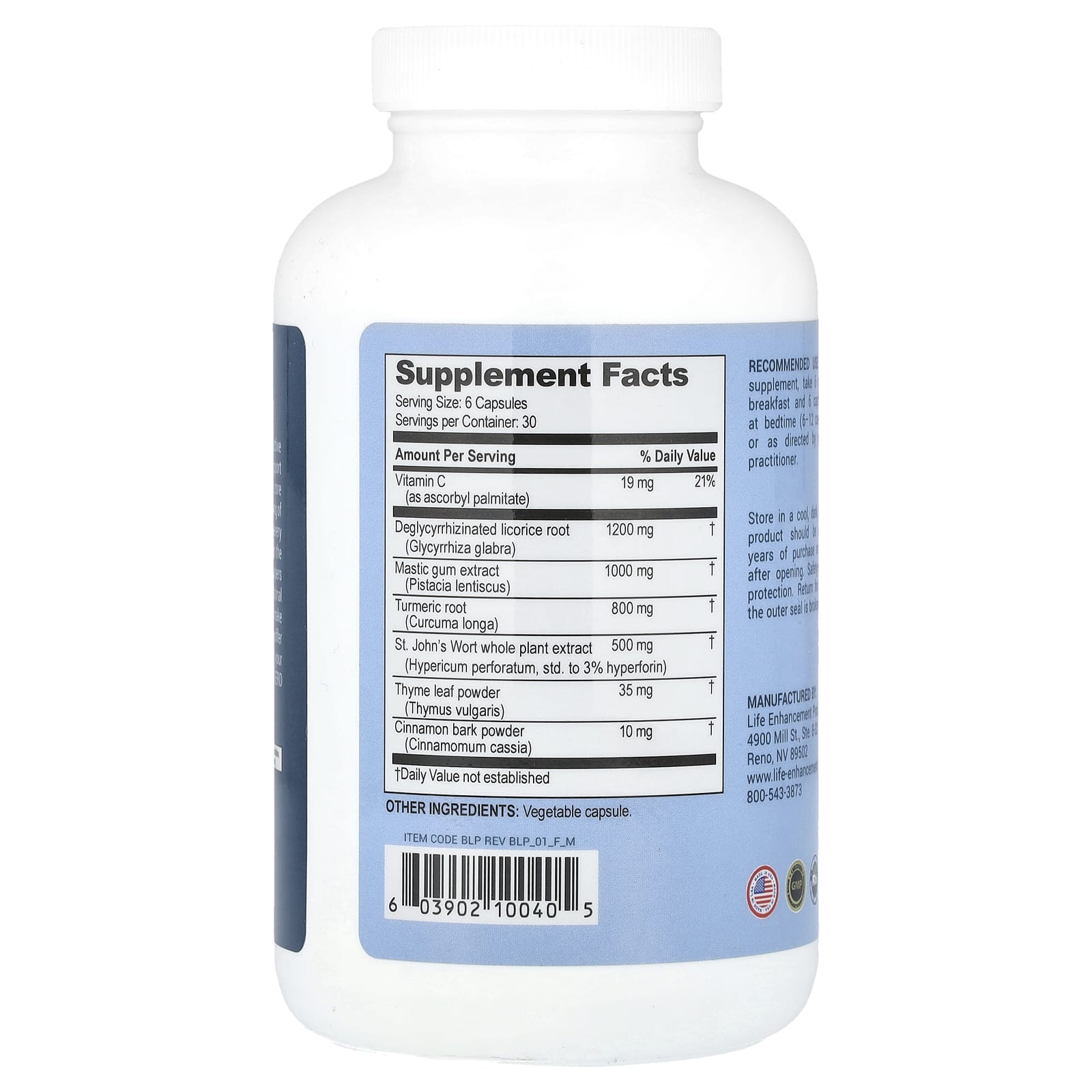 Life Enhancement, Bye-Lori Plus™, 180 Vegetarian Capsules