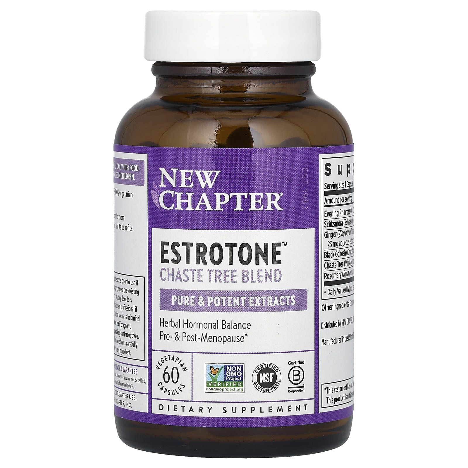 New Chapter, Estrotone™, 60 Vegetarian Capsules