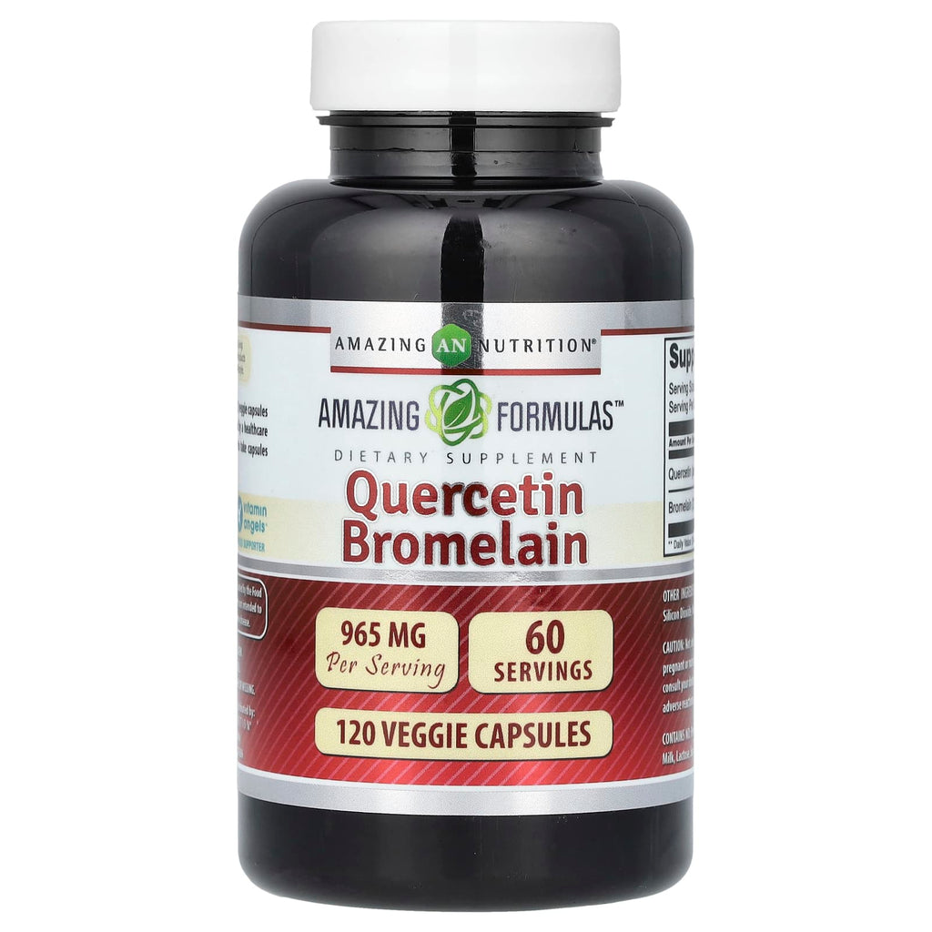 Amazing Nutrition, Quercetin Bromelain, 120 Veggie Capsules