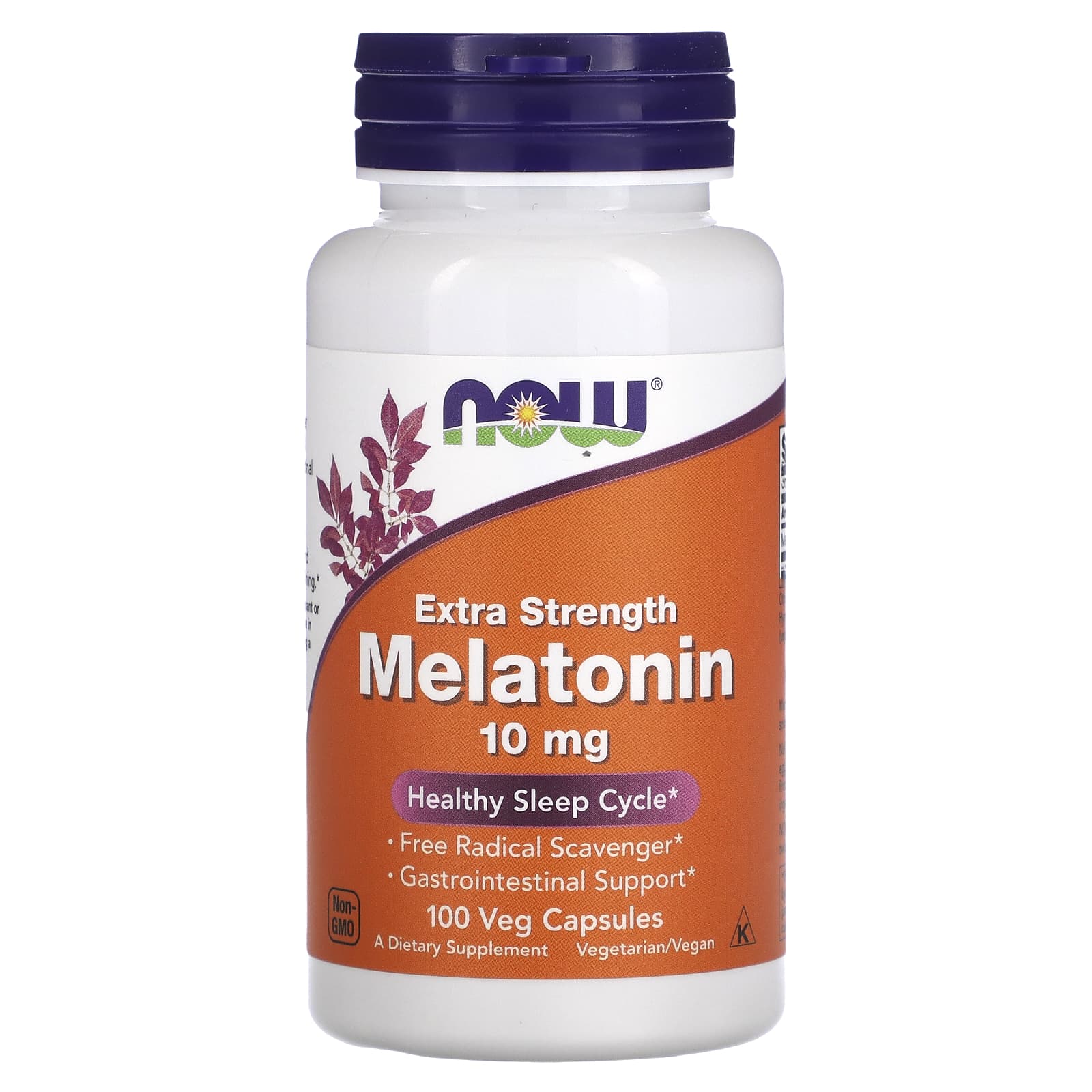 NOW Foods, Melatonin, 10 mg, 100 Veg Capsules