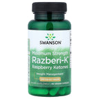 Swanson, Razberi-K®, Raspberry Ketones, Maximum Strength, 500 mg, 60 Vegan Capsules