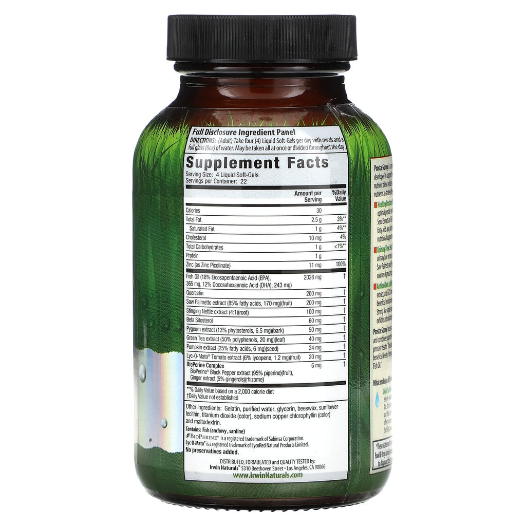 Irwin Naturals, Pro-Active Male, Prosta-Strong, Healthy Urinary Flow, 90 Liquid Soft-Gels