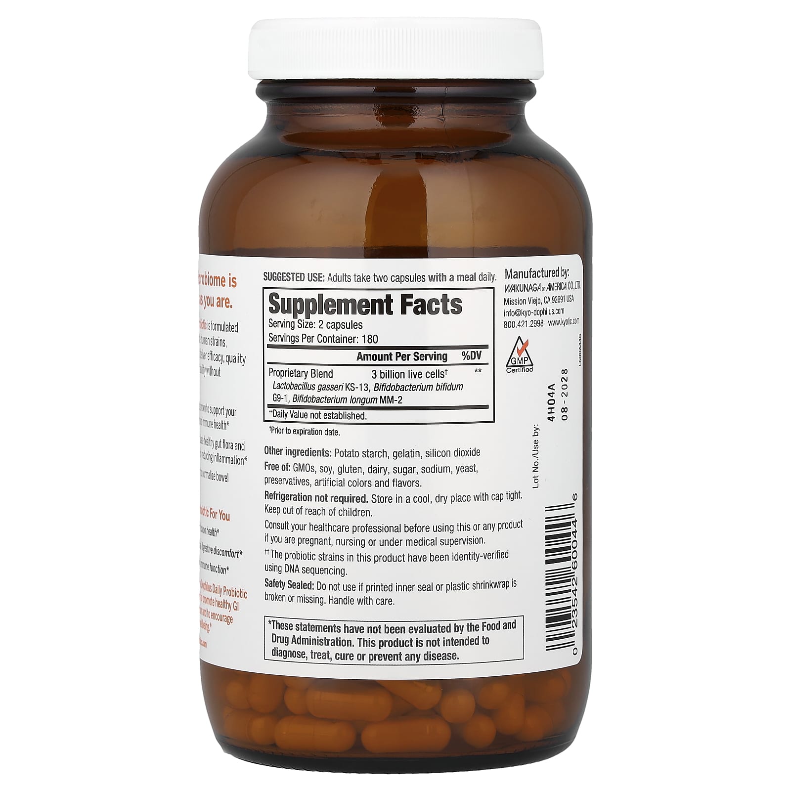 Kyolic, Kyo-Dophilus®, Daily Probiotic, 360 Capsules