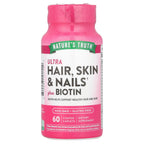 Nature's Truth, Ultra Hair, Skin & Nails Plus Biotin, 60 Coated Caplets
