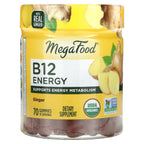 MegaFood, B12 Energy, Ginger, 70 Gummies