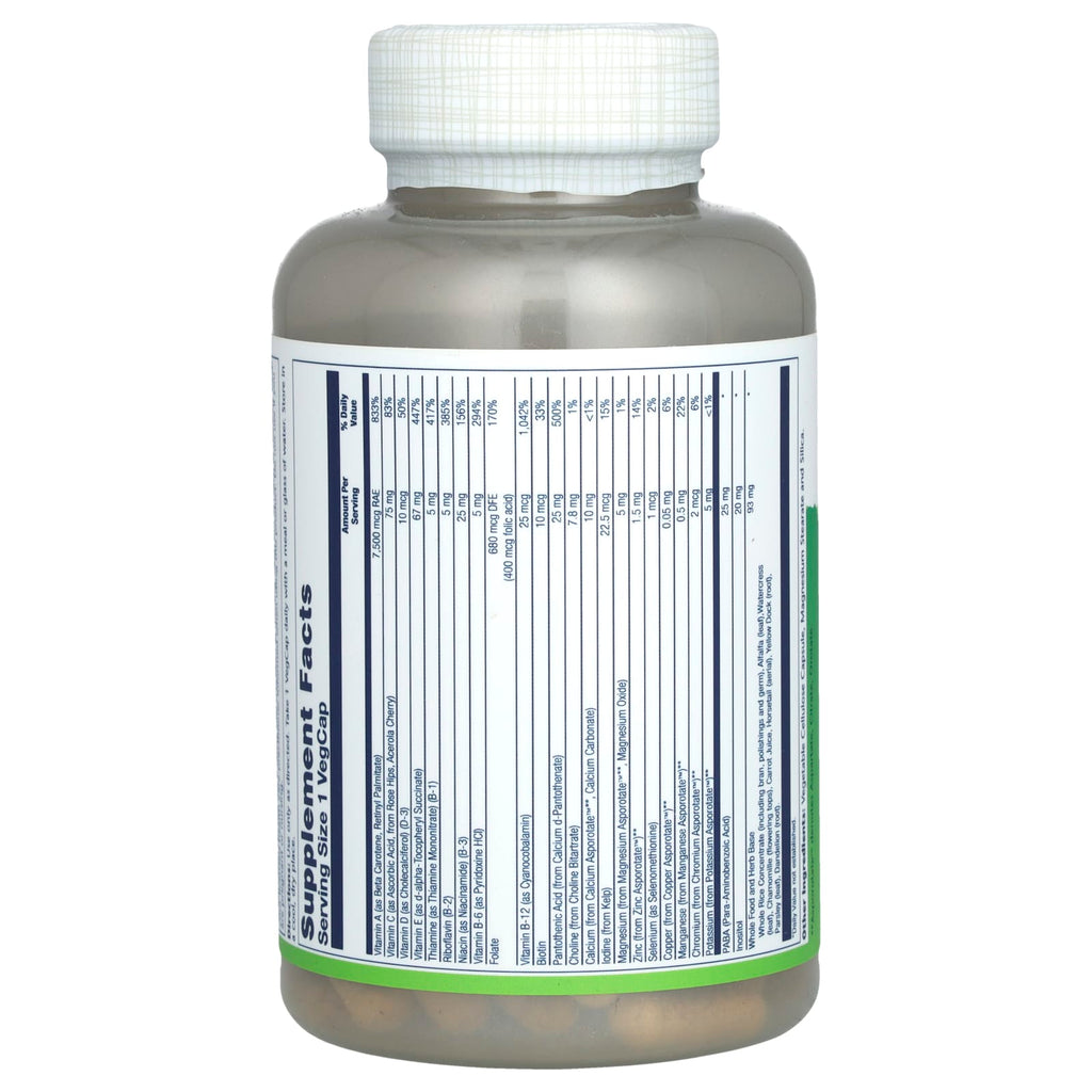 Solaray, Once Daily High Energy, Multivitamin, Iron Free, 120 VegCaps