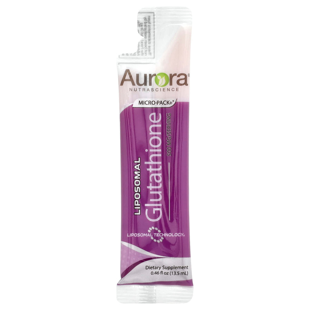 Aurora Nutrascience, Micro-Pack+®, Liposomal Glutathione, 30 Packets, 0.46 fl oz (13.5 ml) Each