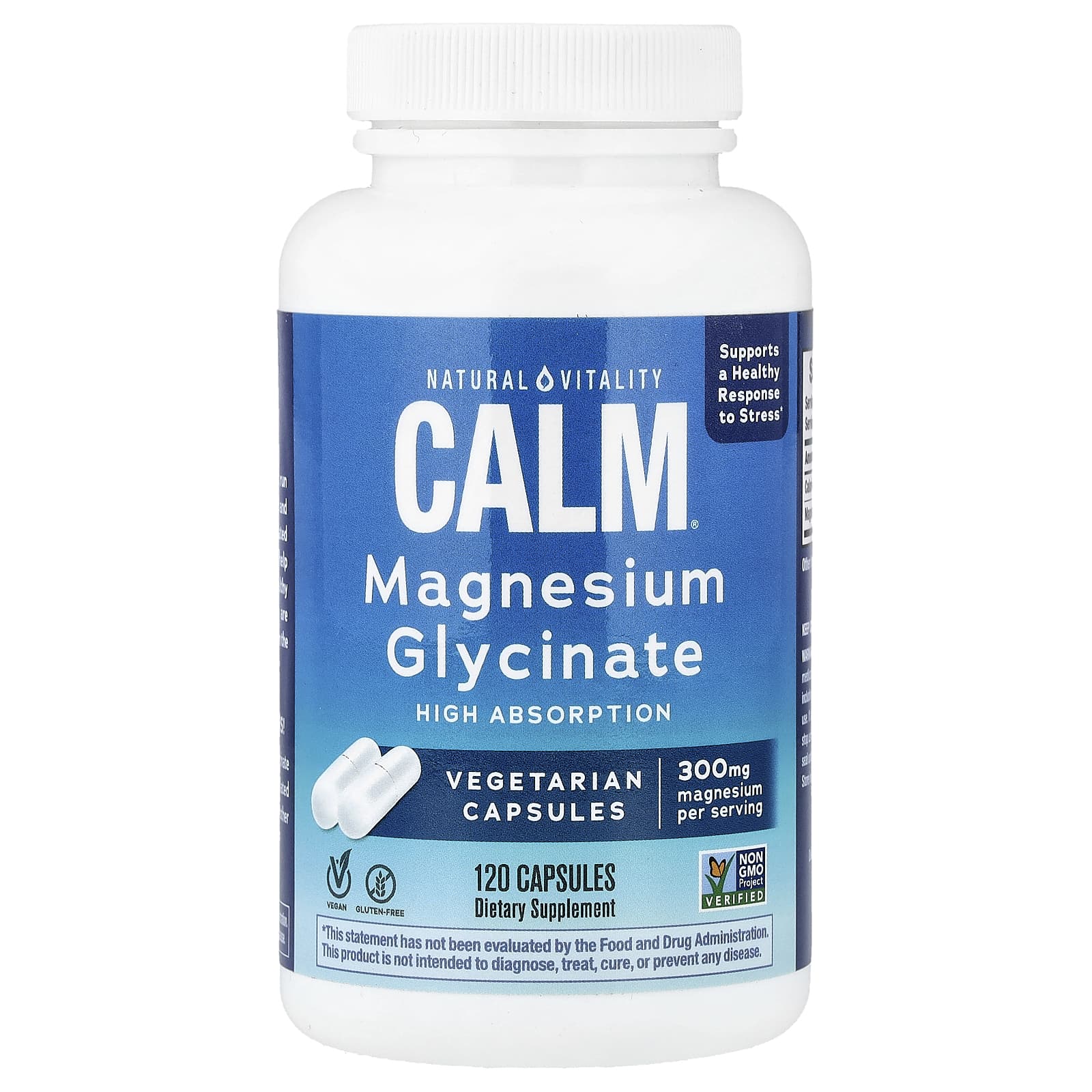 Natural Vitality, CALM®, Magnesium Glycinate, 120 Capsules (100 mg per Capsule)
