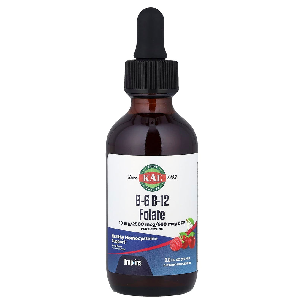 KAL, B-6 B-12 Folate, Mixed Berry, 2 fl oz ( 59 ml)