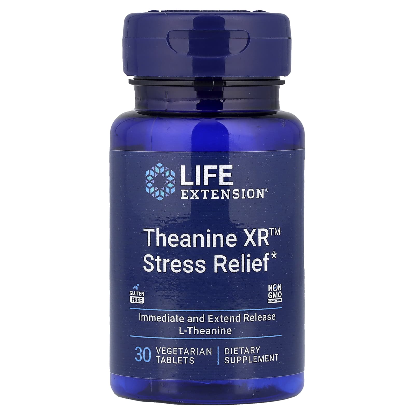 Life Extension, Theanine XR™ Stress Relief, 30 Vegetarian Tablets