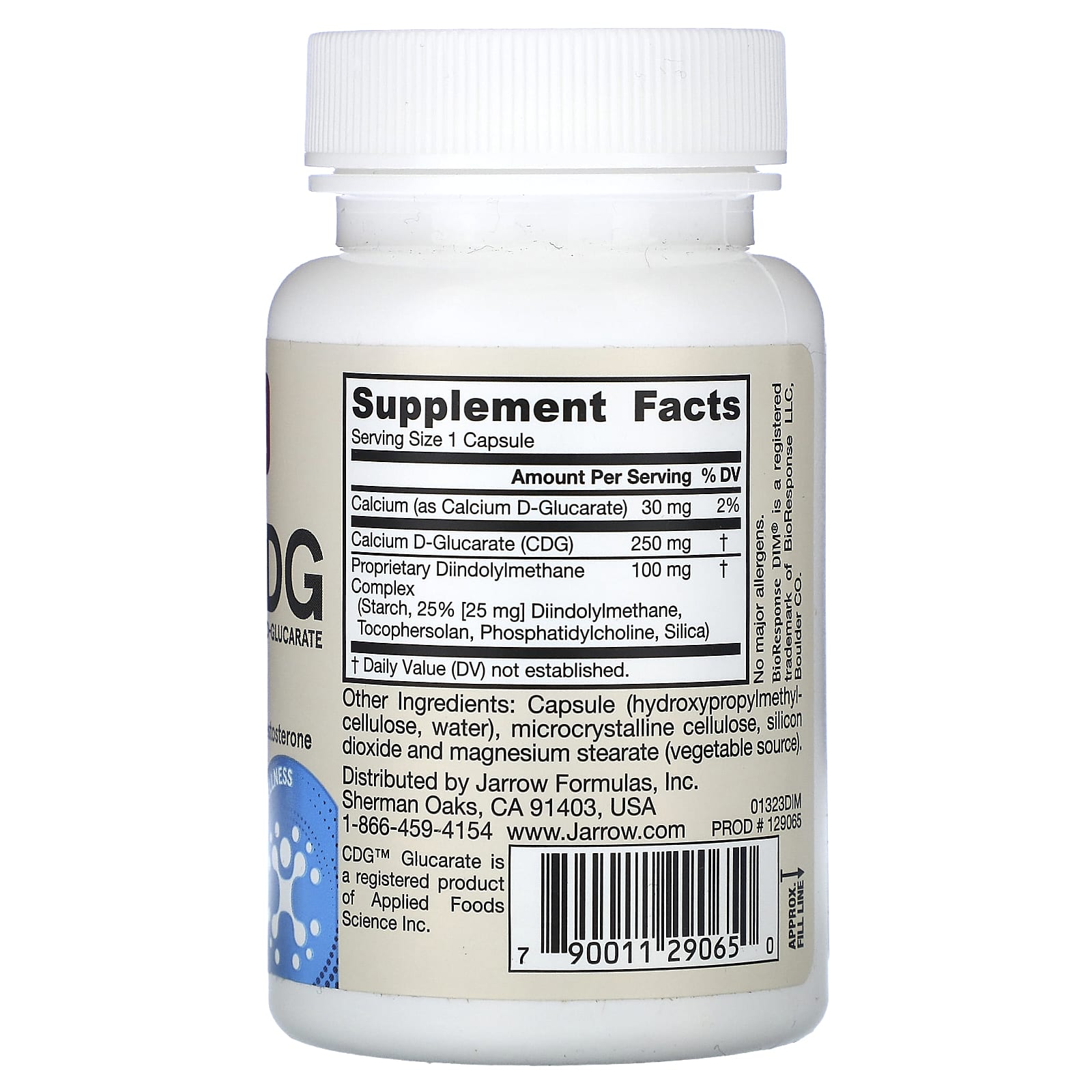 Jarrow Formulas, DIM + CDG, 30 Veggie Capsules