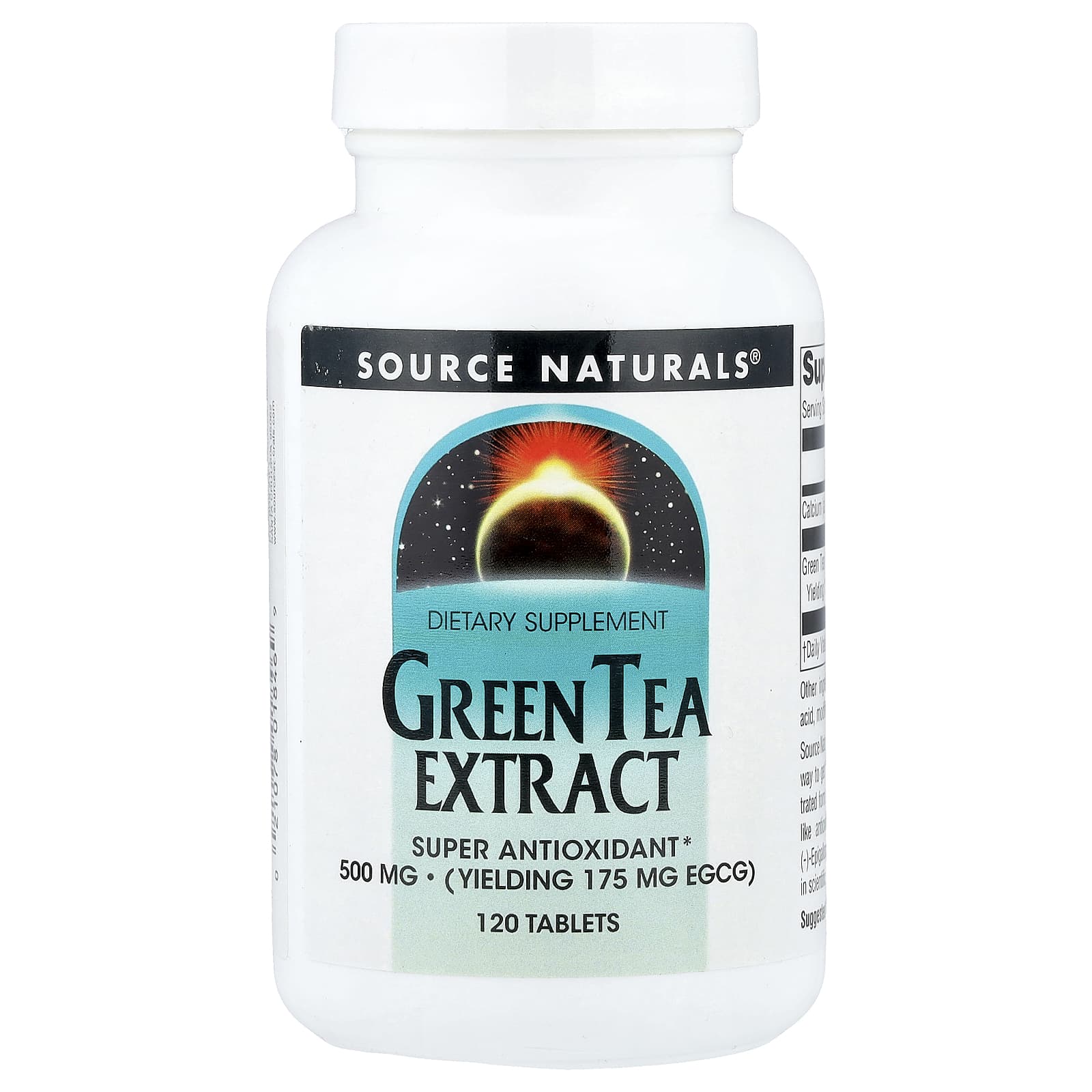 Source Naturals, Green Tea Extract, 500 mg, 120 Tablets