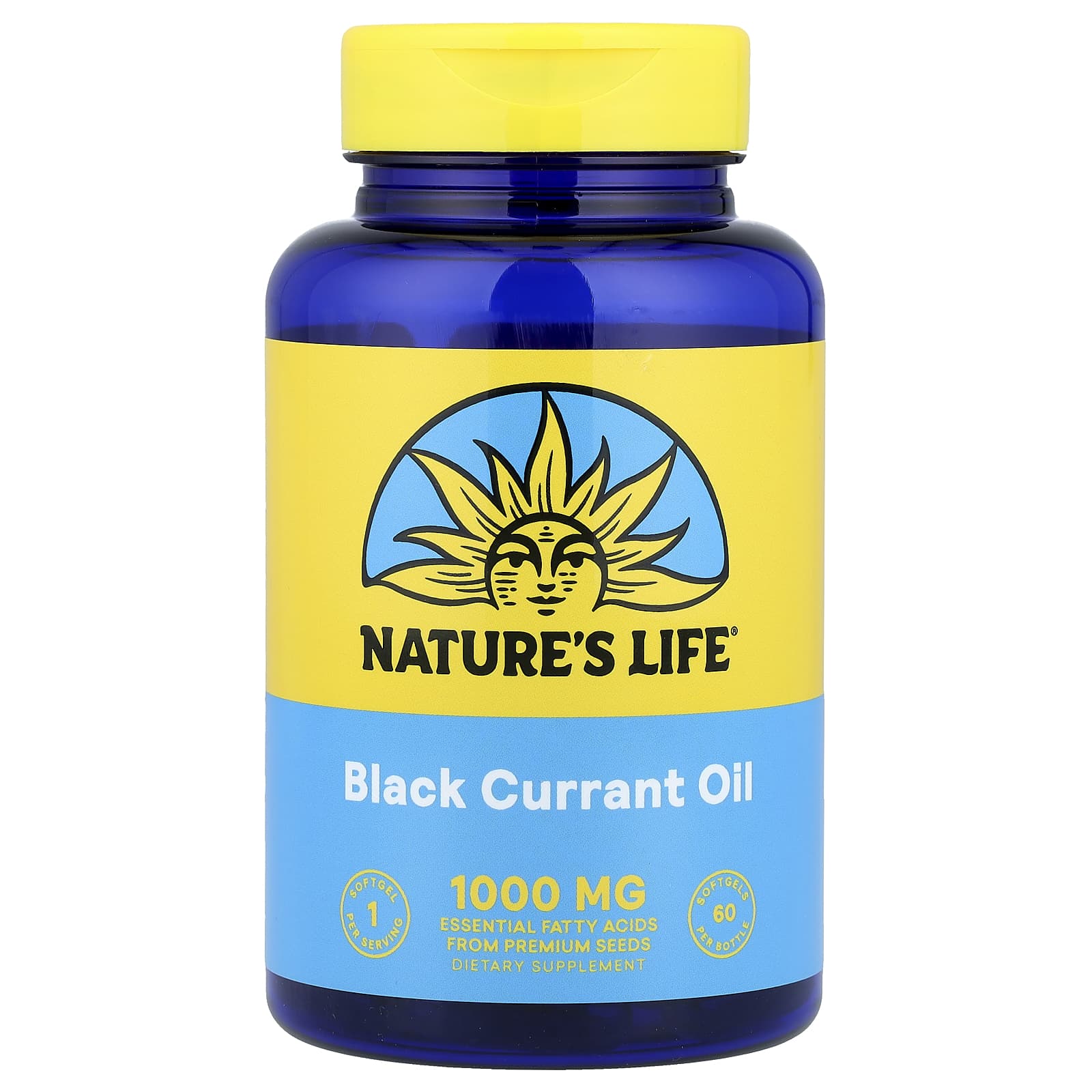 Nature's Life, Black Currant Oil, 1,000 mg, 60 Softgels