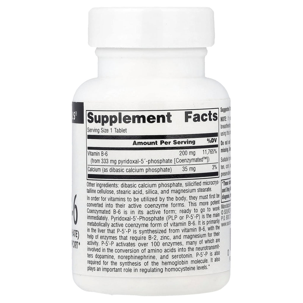 Source Naturals, Coenzymated™ B-6, 30 Tablets
