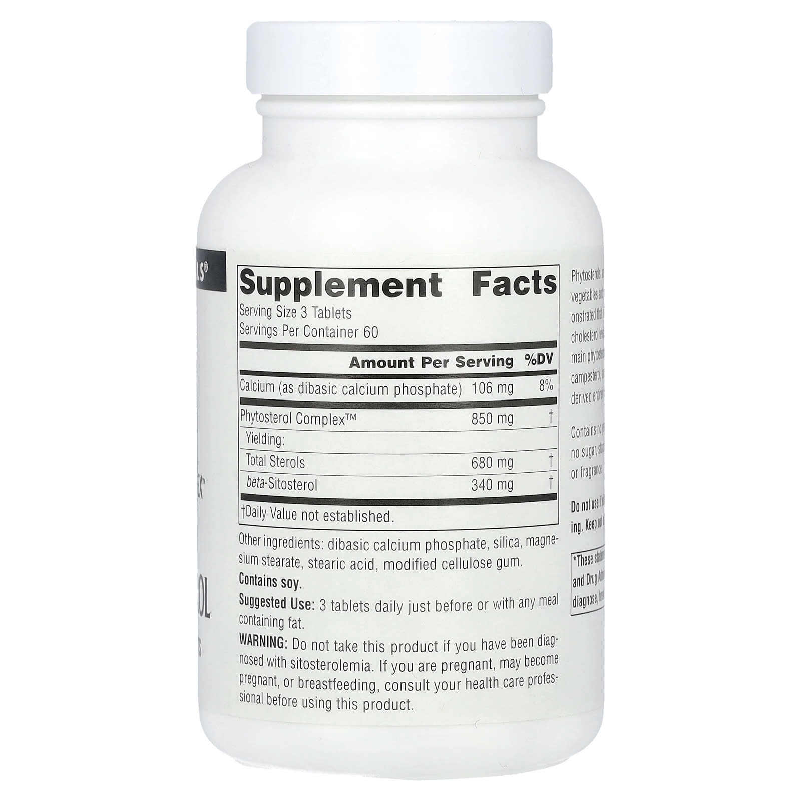 Source Naturals, Phytosterol Complex with Beta-Sitosterol, 180 Tablets (113 mg per Tablet)